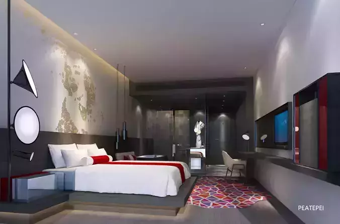 guestroom modern hotel room