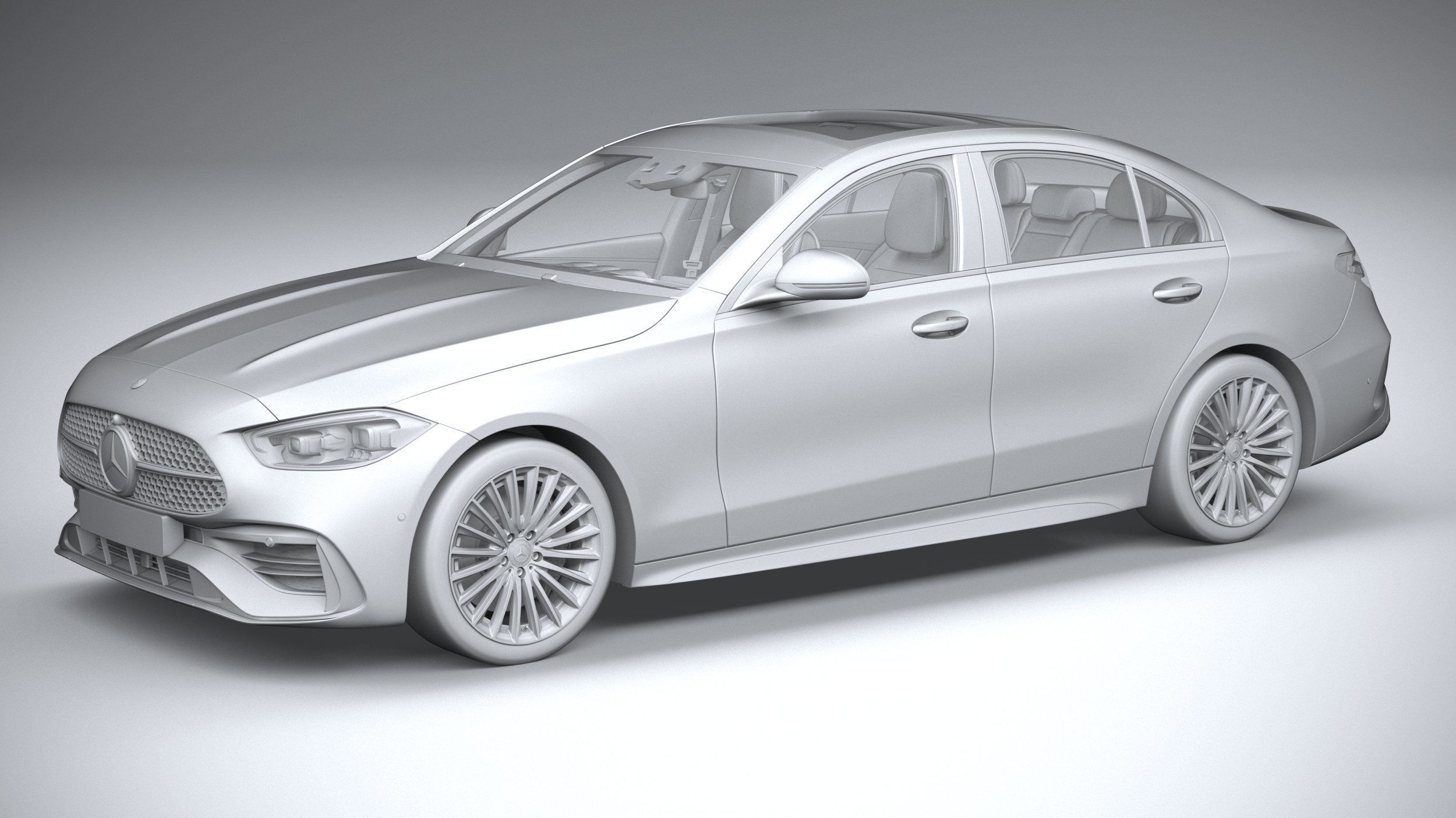 Mercedes-Benz C-Class 2022 3D model_19