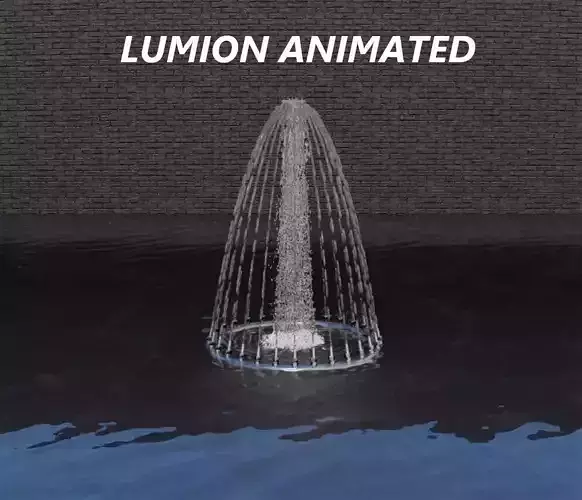 Lumion fountain - animated