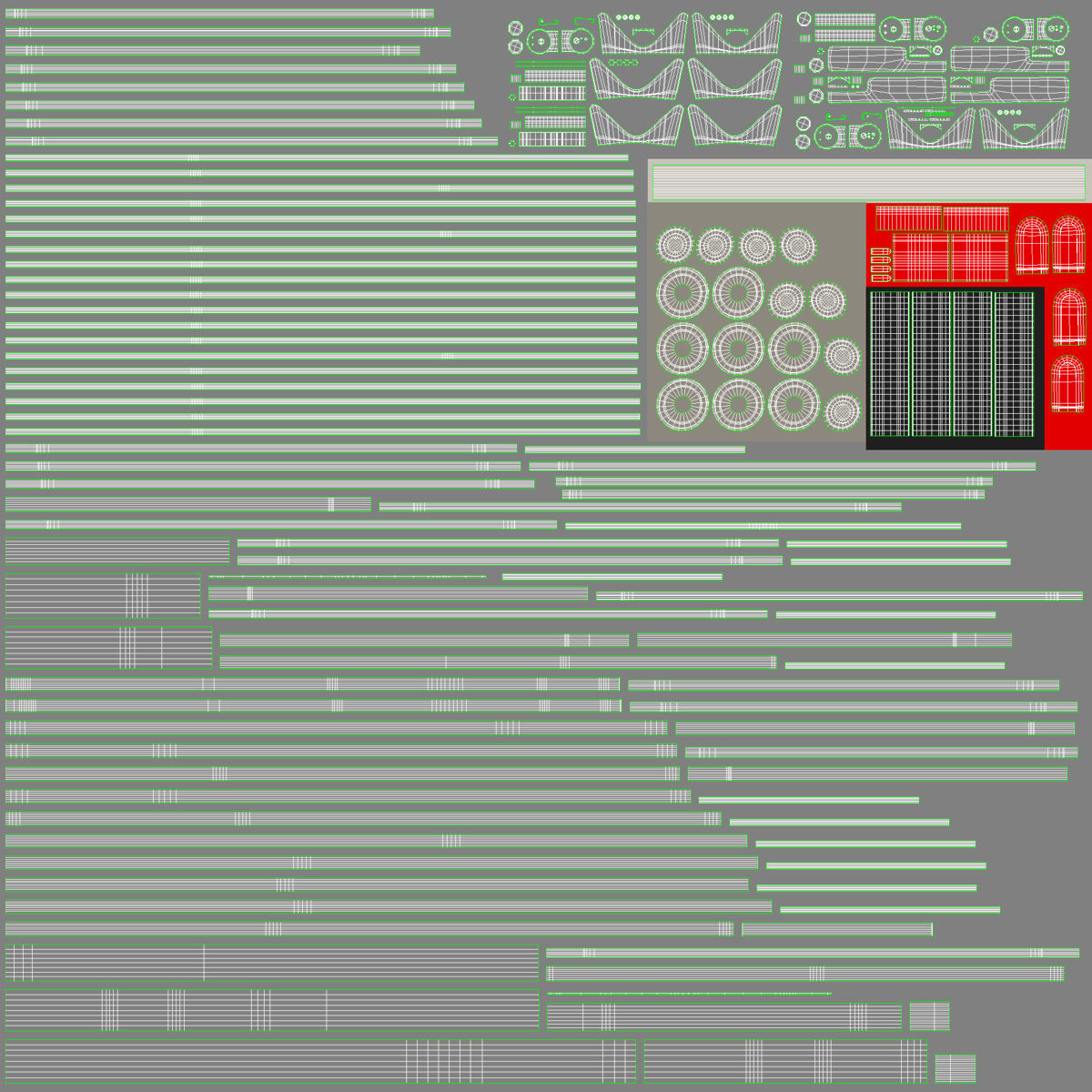 Shopping Cart Low-poly 3D model_15