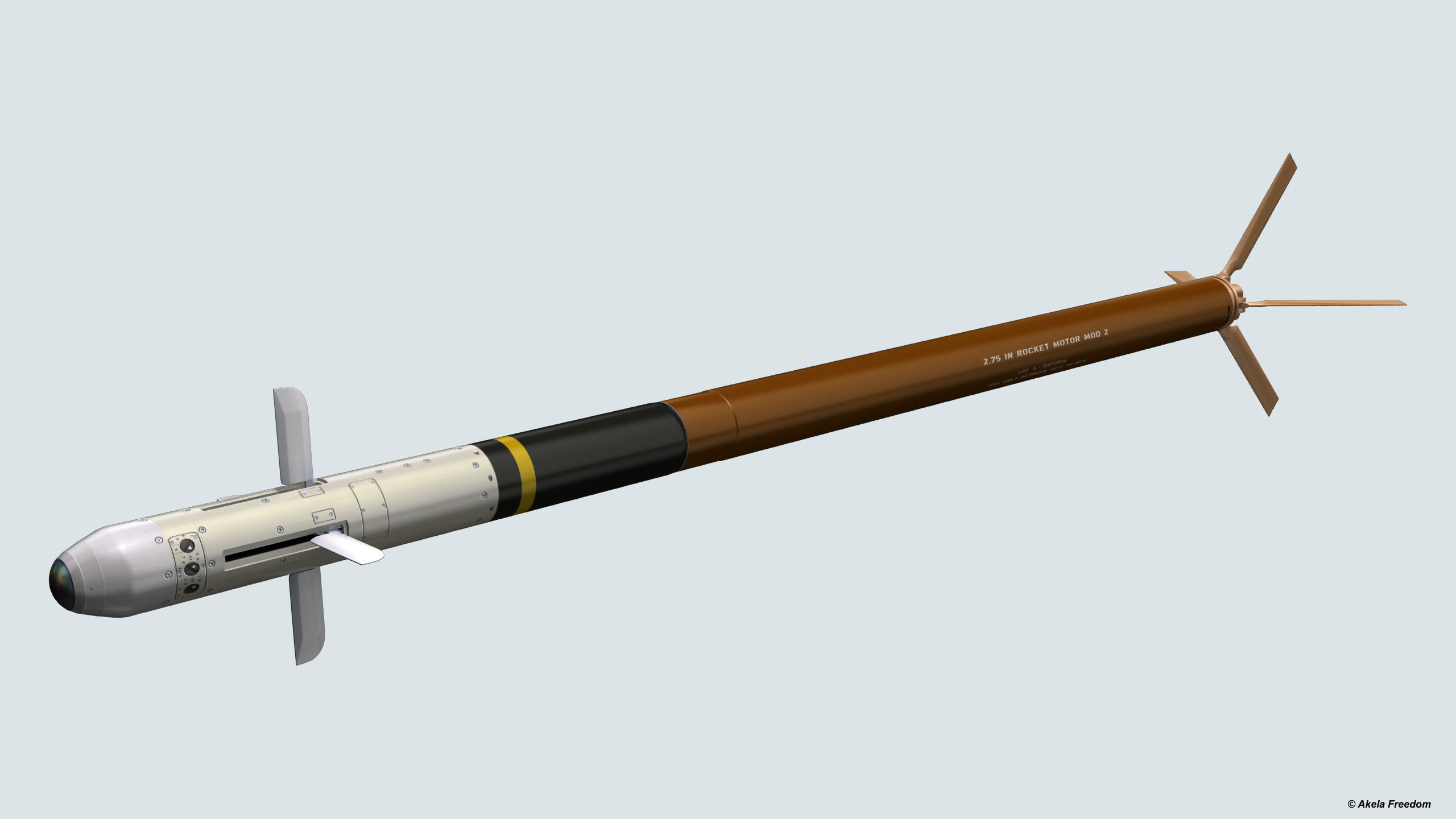 FZ275 Laser Guided Rocket 3D model_2
