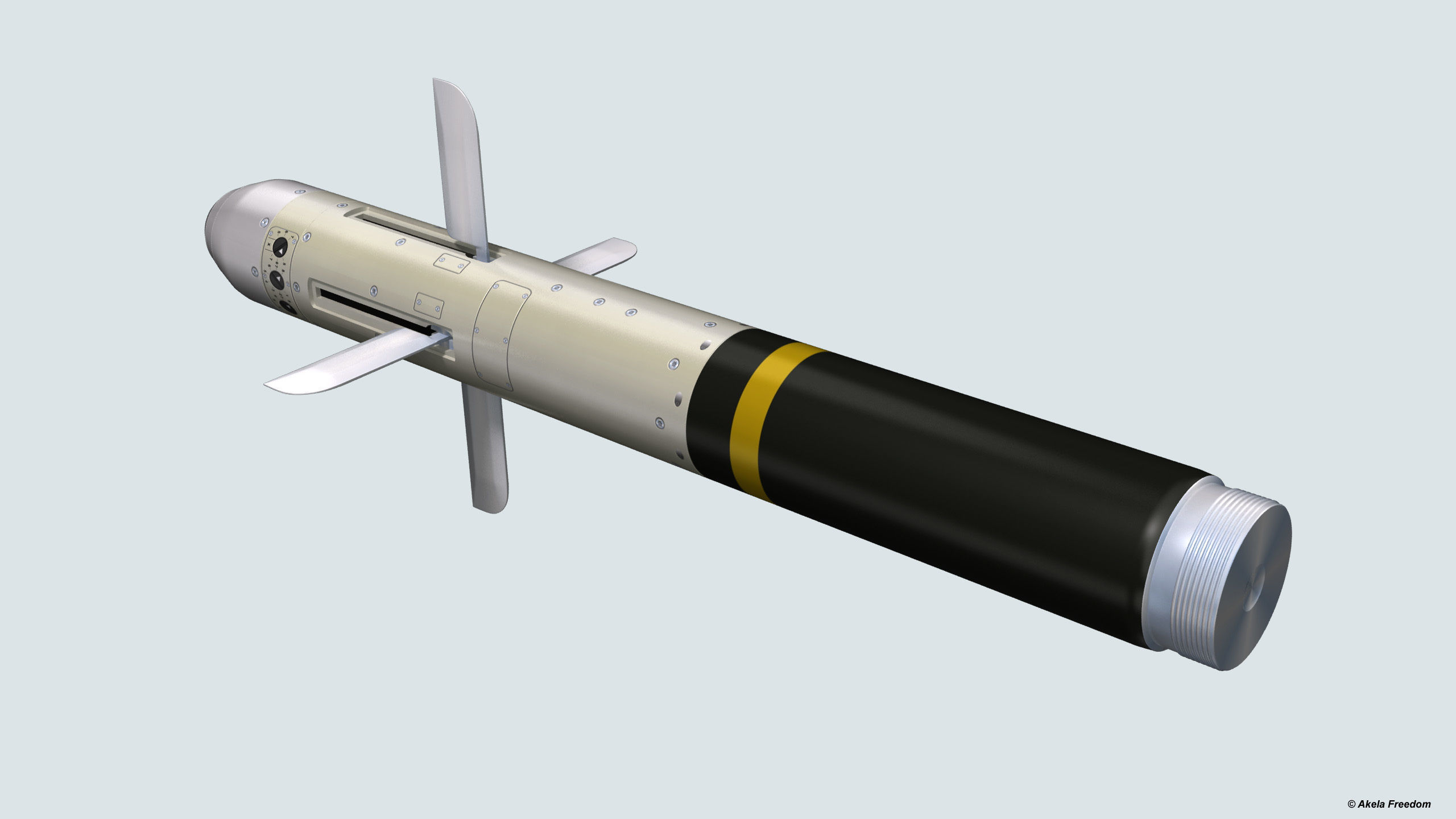 FZ275 Laser Guided Rocket 3D model_7