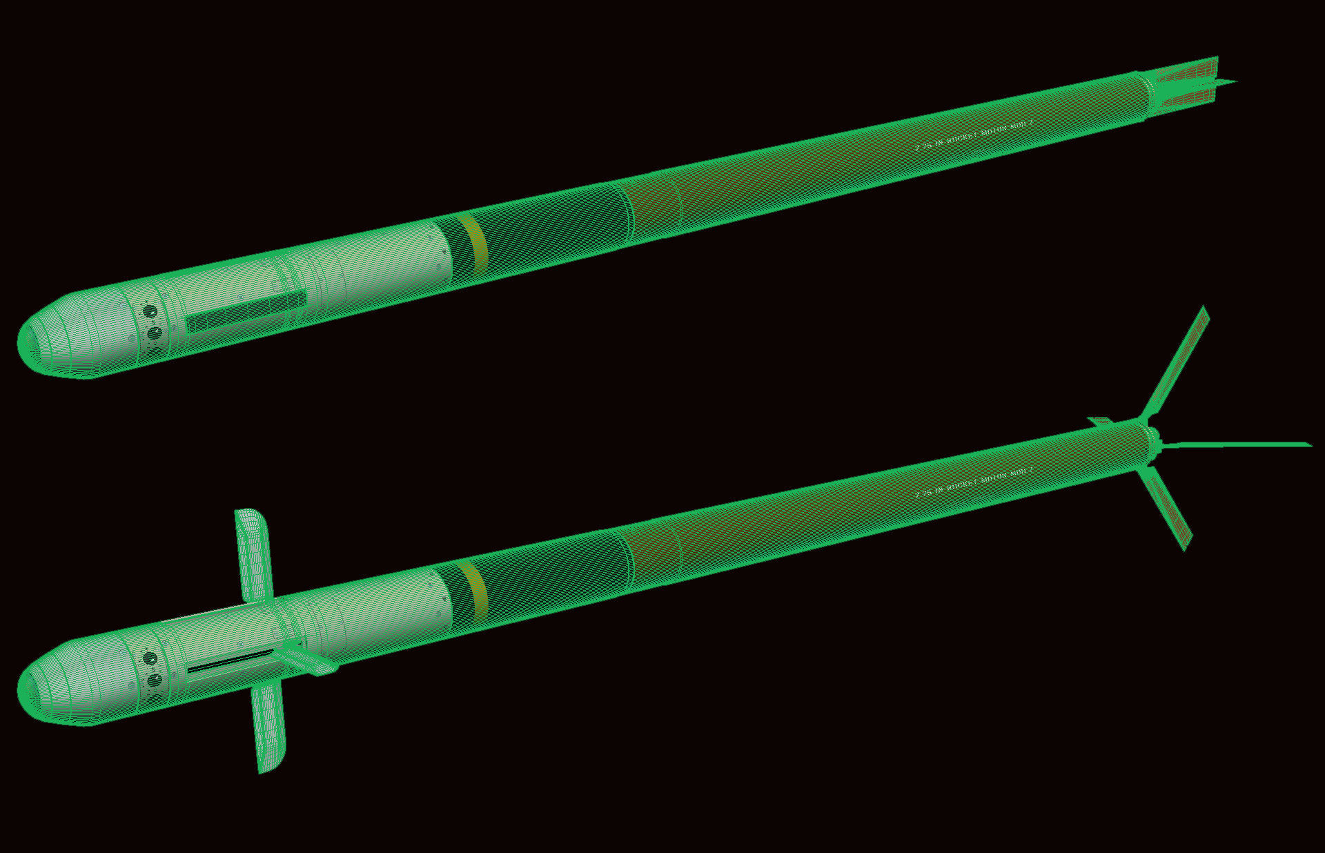 FZ275 Laser Guided Rocket 3D model_10