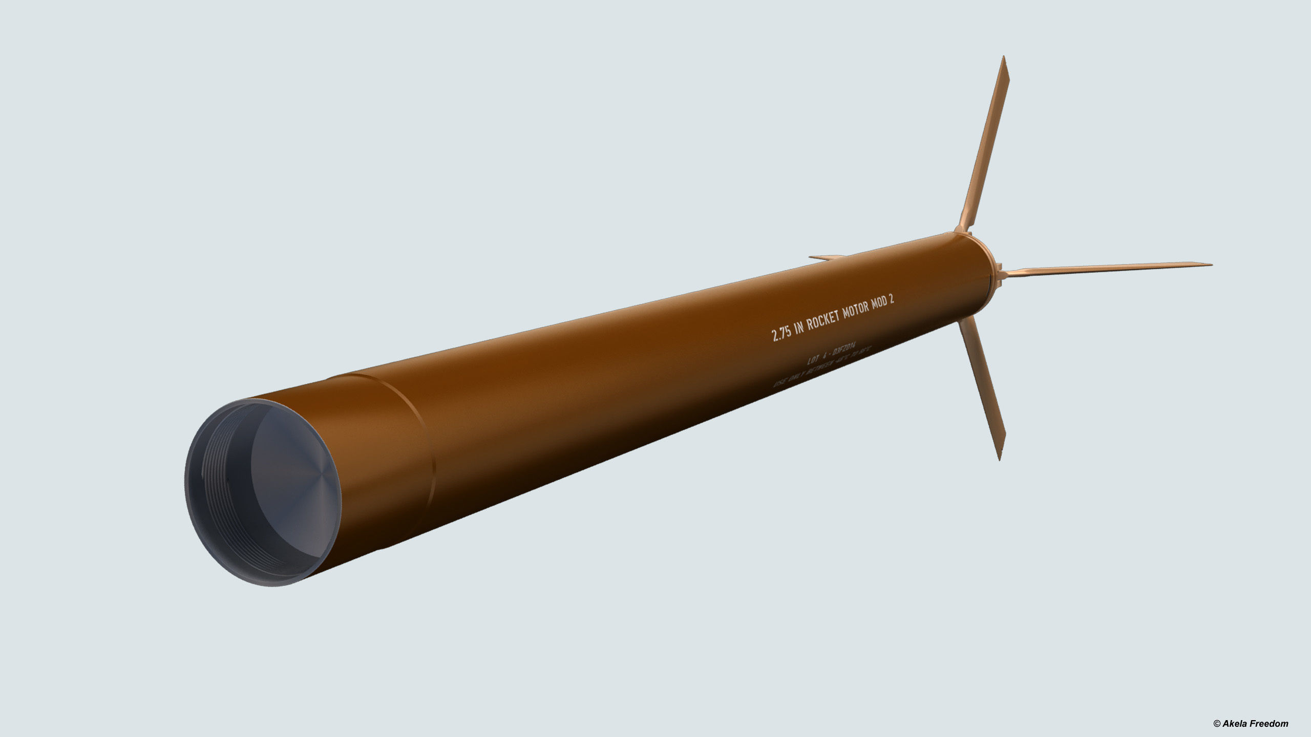 FZ275 Laser Guided Rocket 3D model_8