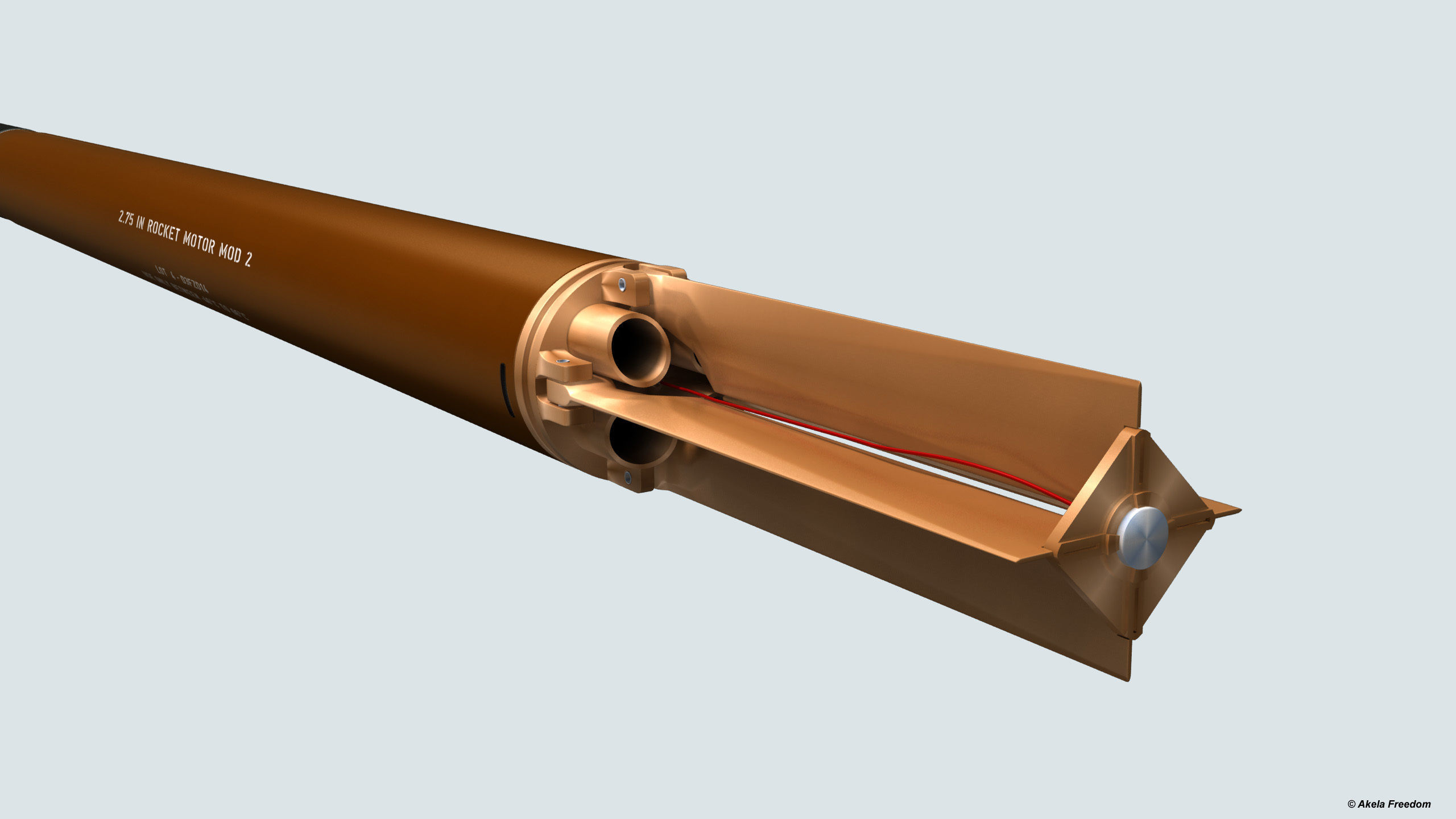 FZ275 Laser Guided Rocket 3D model_5
