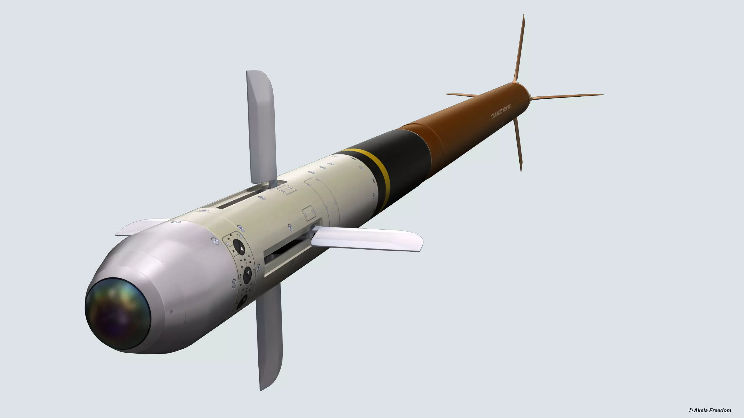 FZ275 Laser Guided Rocket 3D model_0