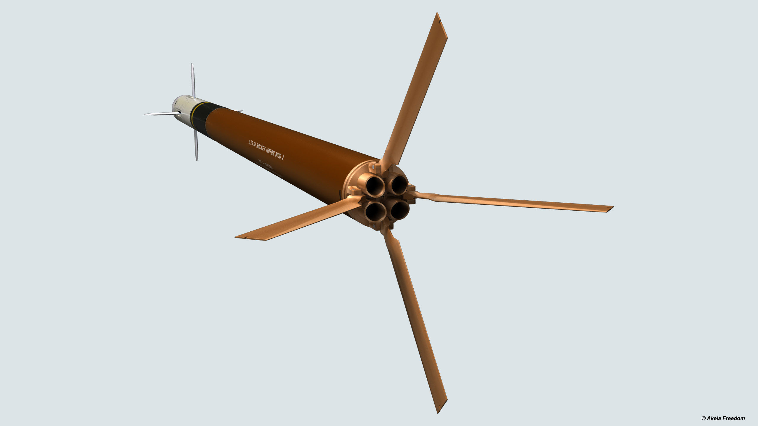 FZ275 Laser Guided Rocket 3D model_6