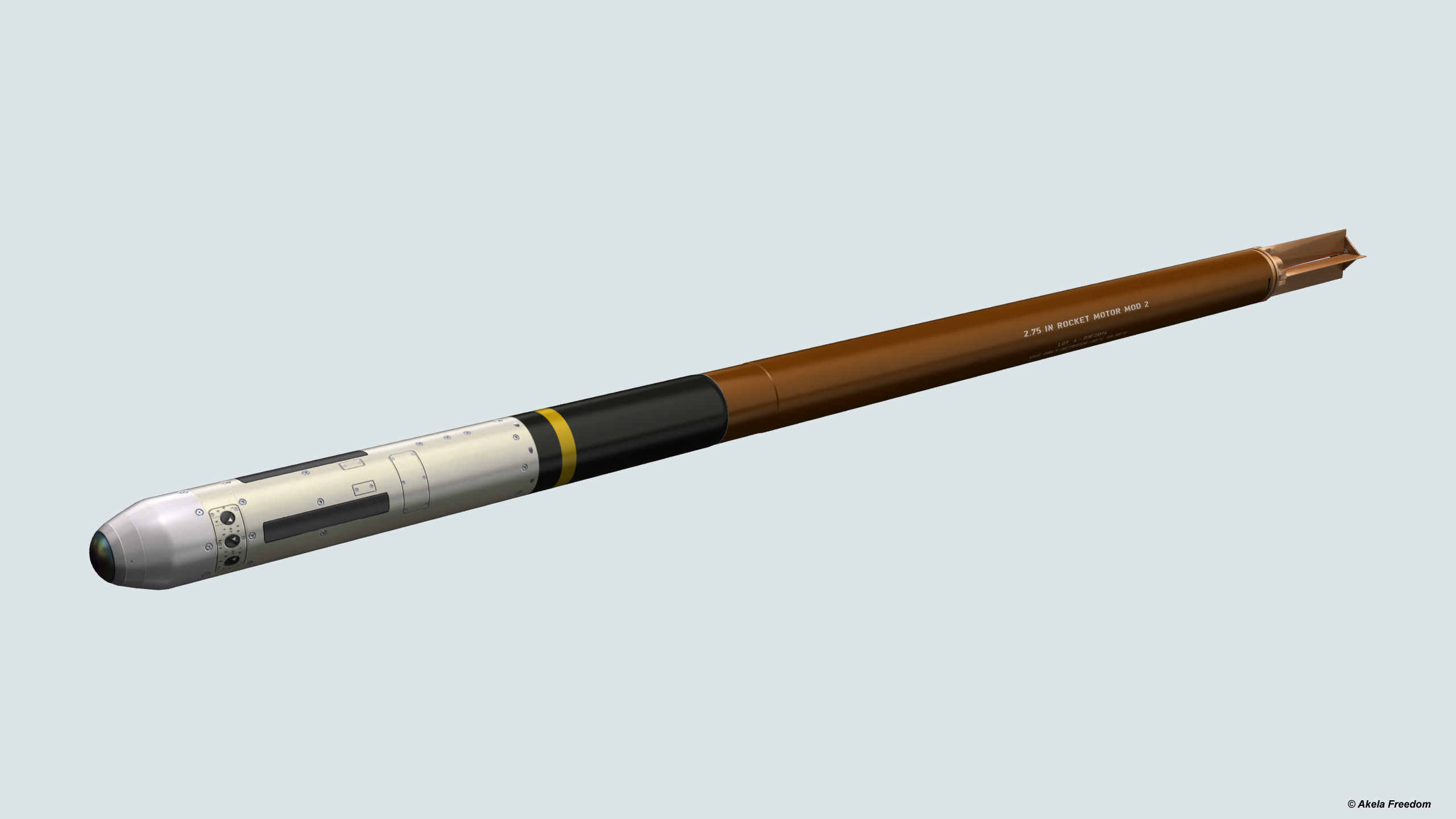 FZ275 Laser Guided Rocket 3D model_1