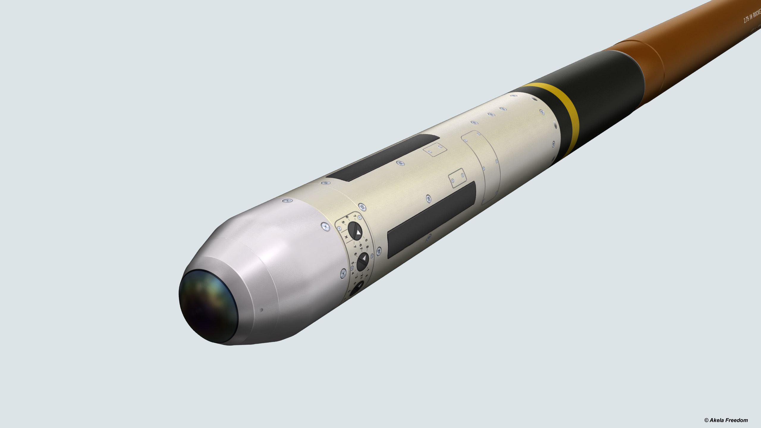 FZ275 Laser Guided Rocket 3D model_3