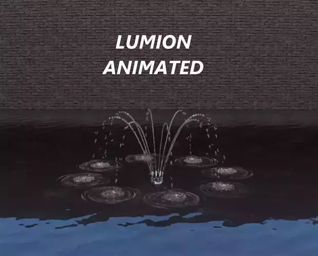 Lumion fountain - animated