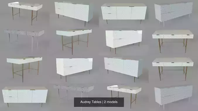 Audrey Tables 3D Model Collection