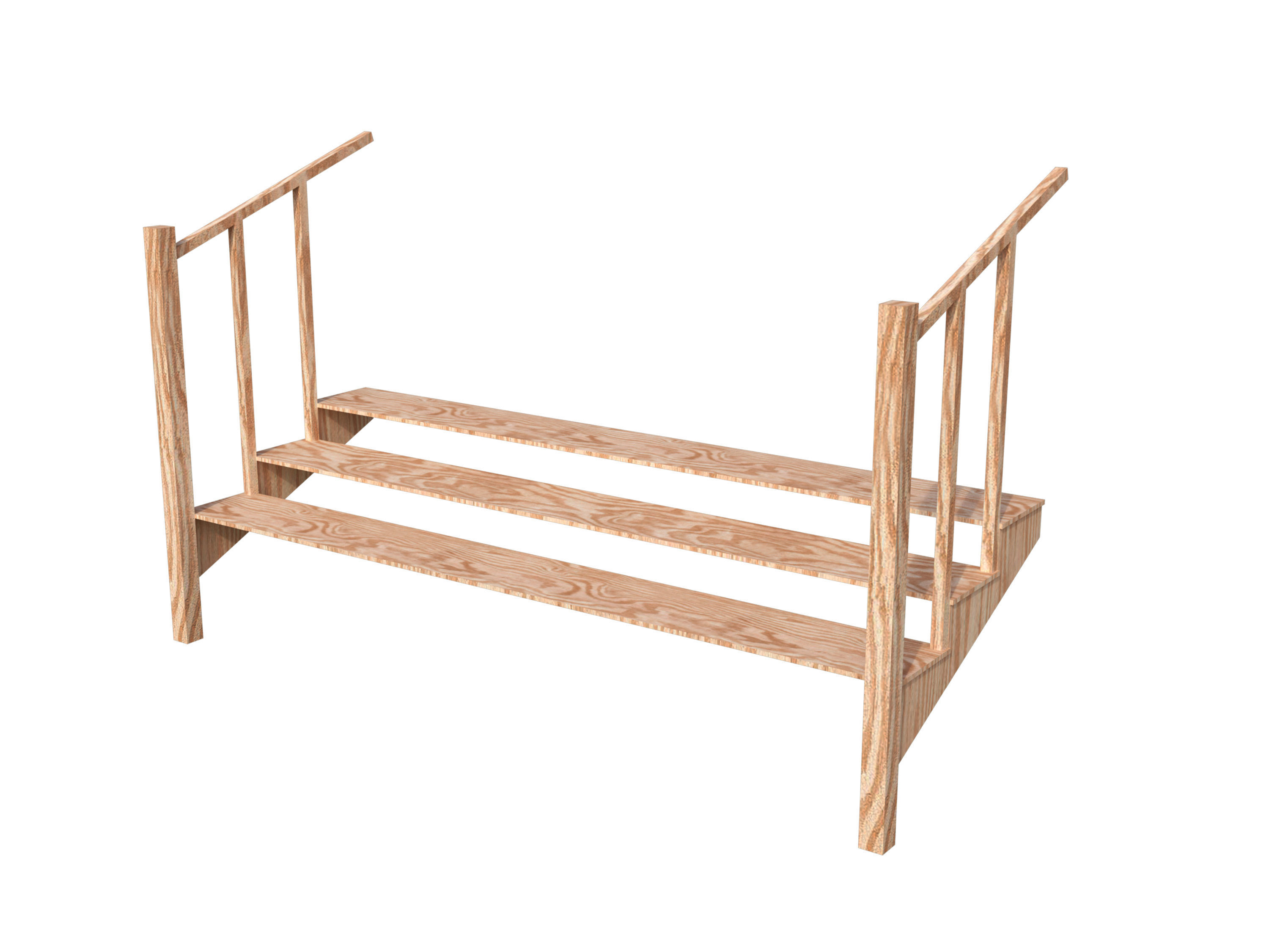 Log house constructor kitbash 3D model_21