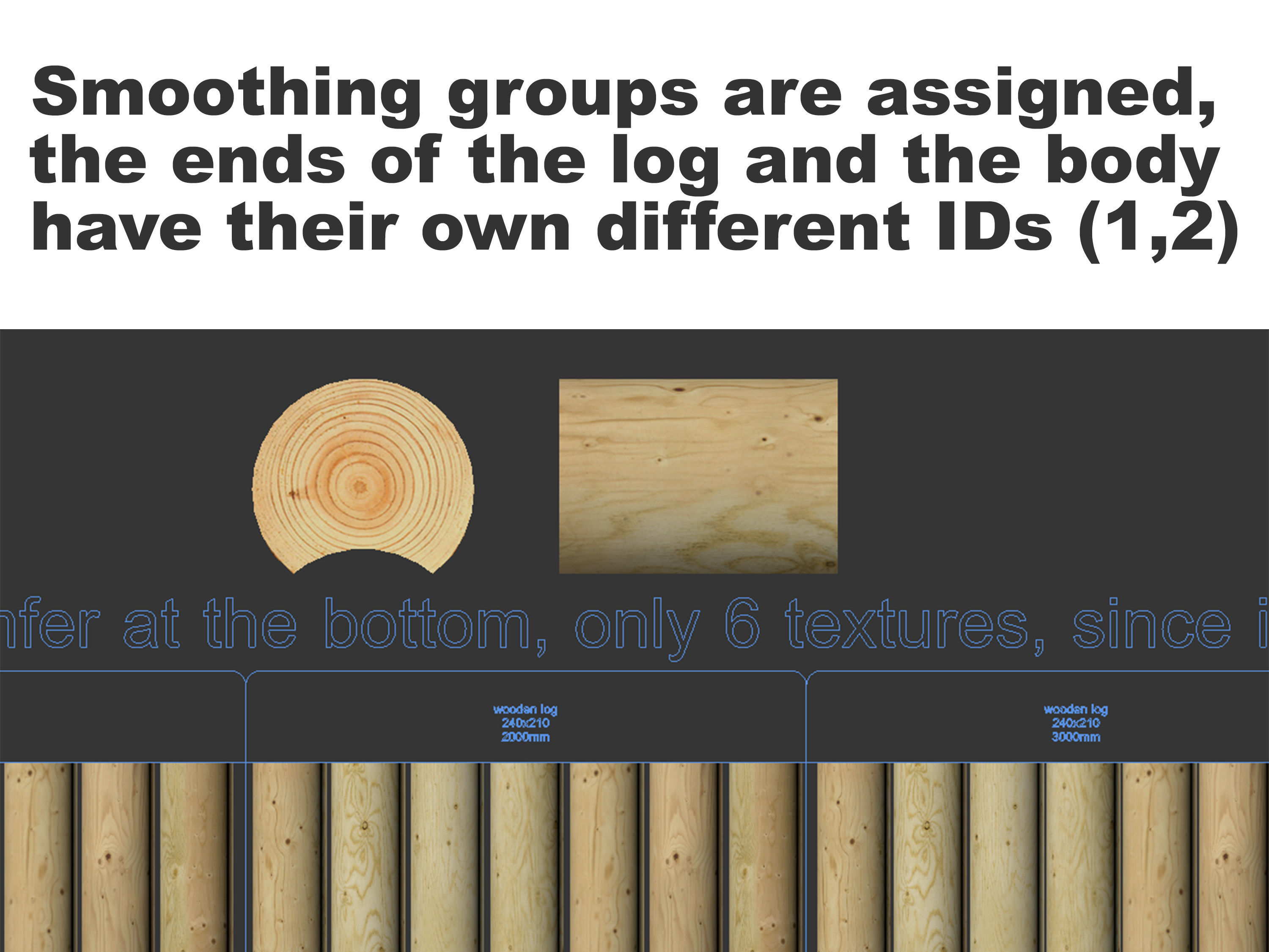 Log house constructor kitbash 3D model_6