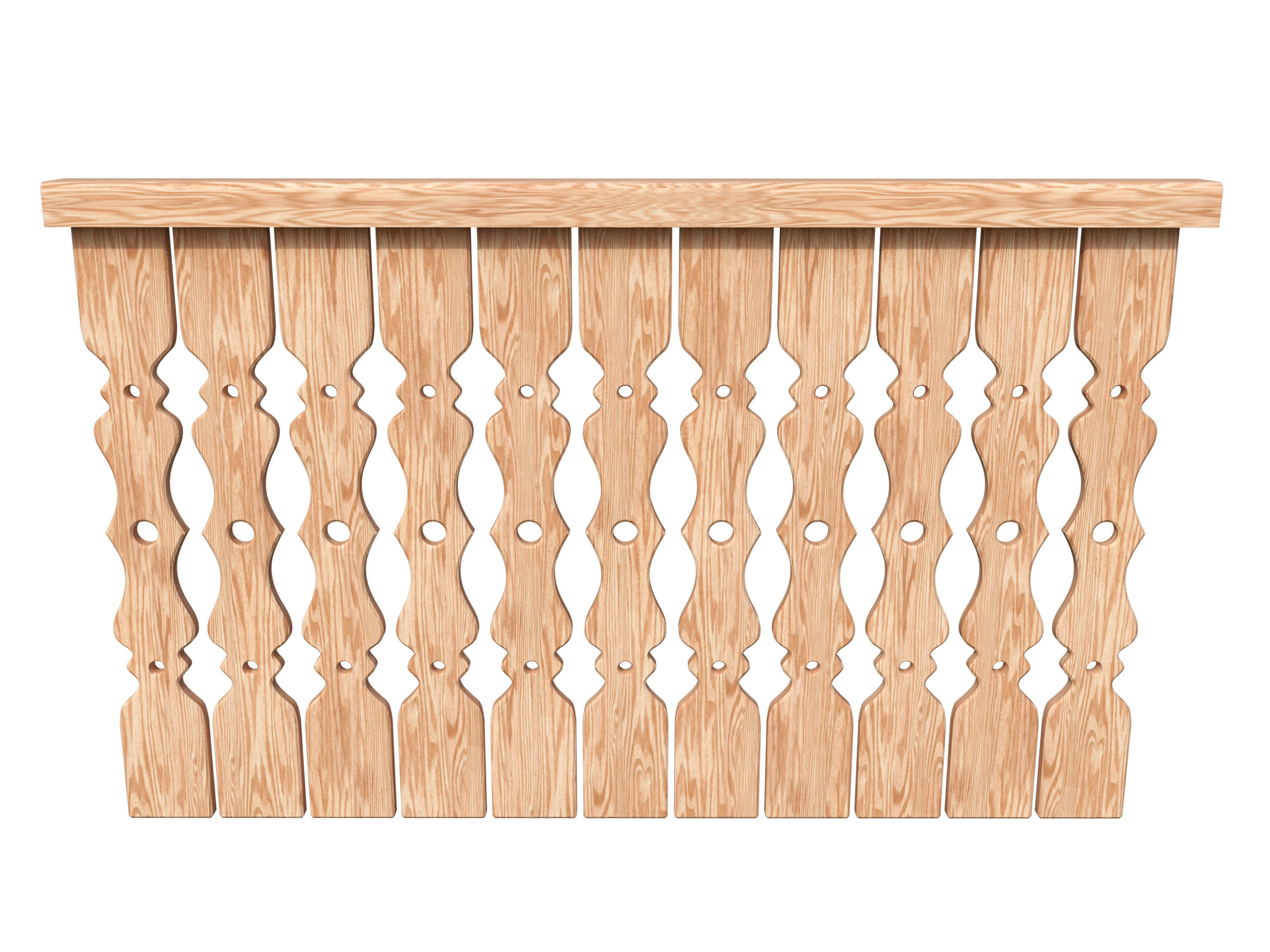 Log house constructor kitbash 3D model_14