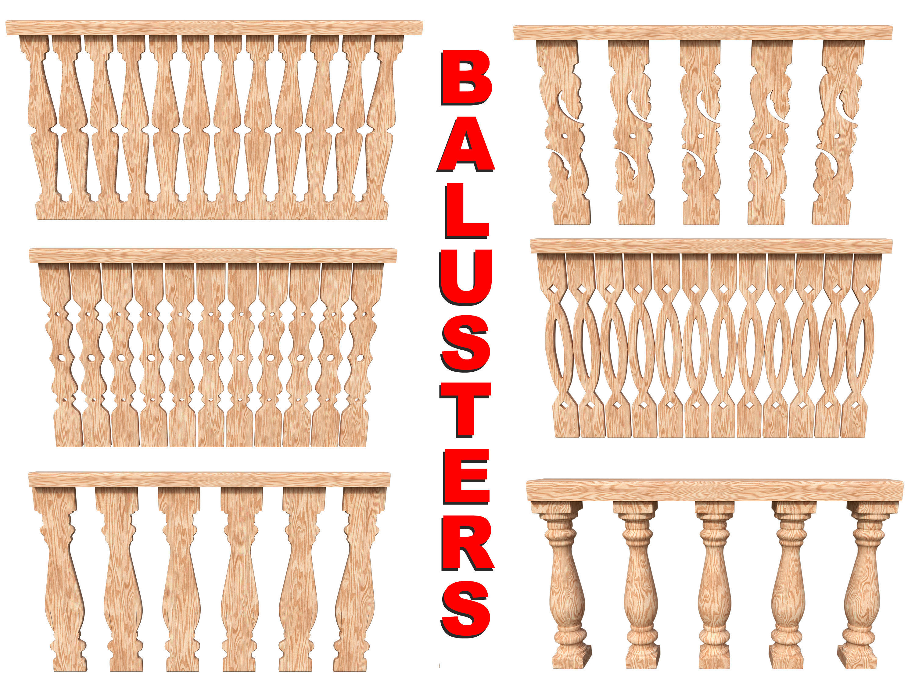 Log house constructor kitbash 3D model_12