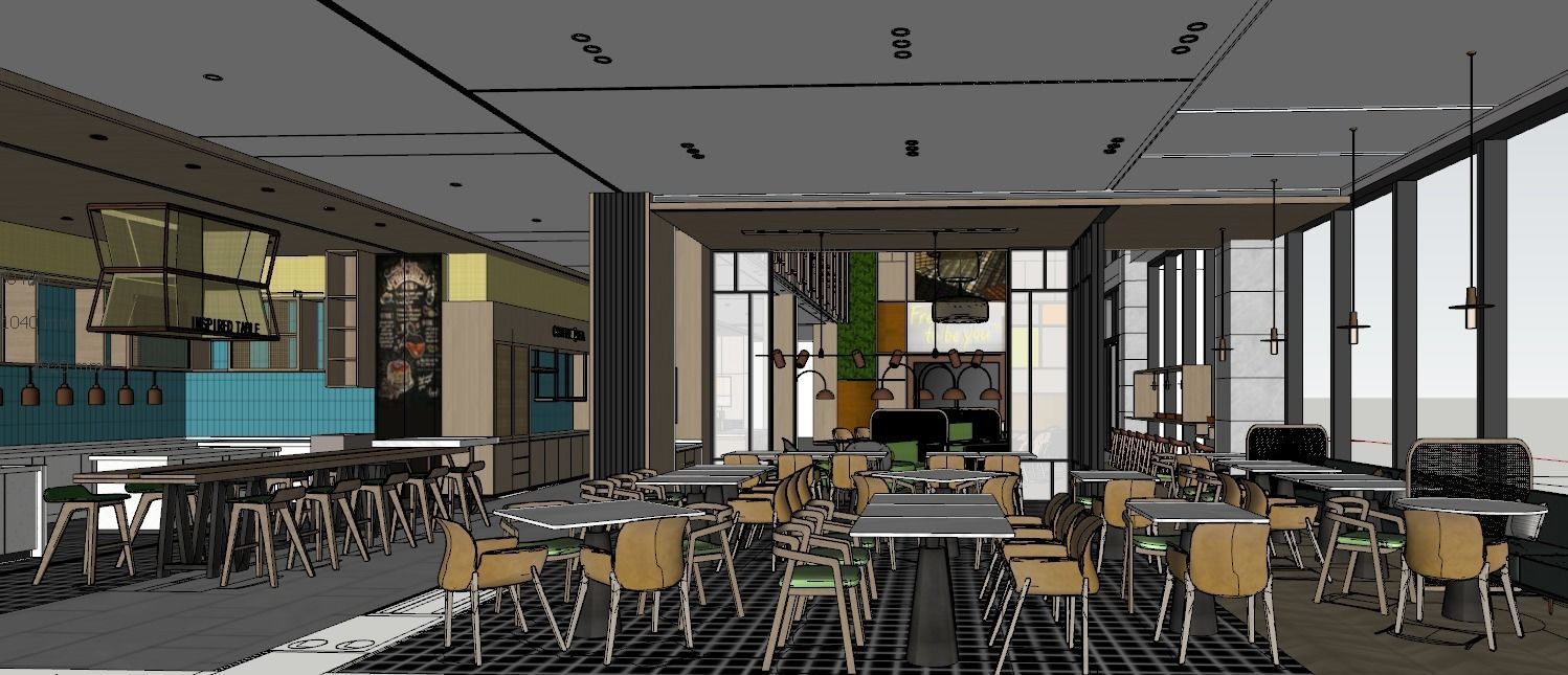 Home2 Suites by Hilton lobby 3D model_2