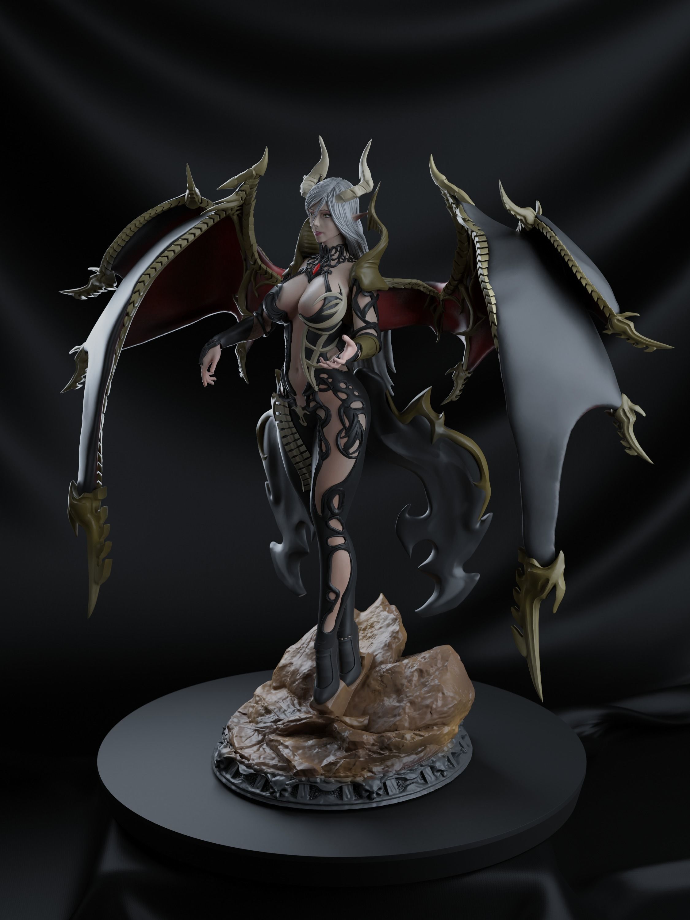 Circubus queen stl figure 3D print model_2