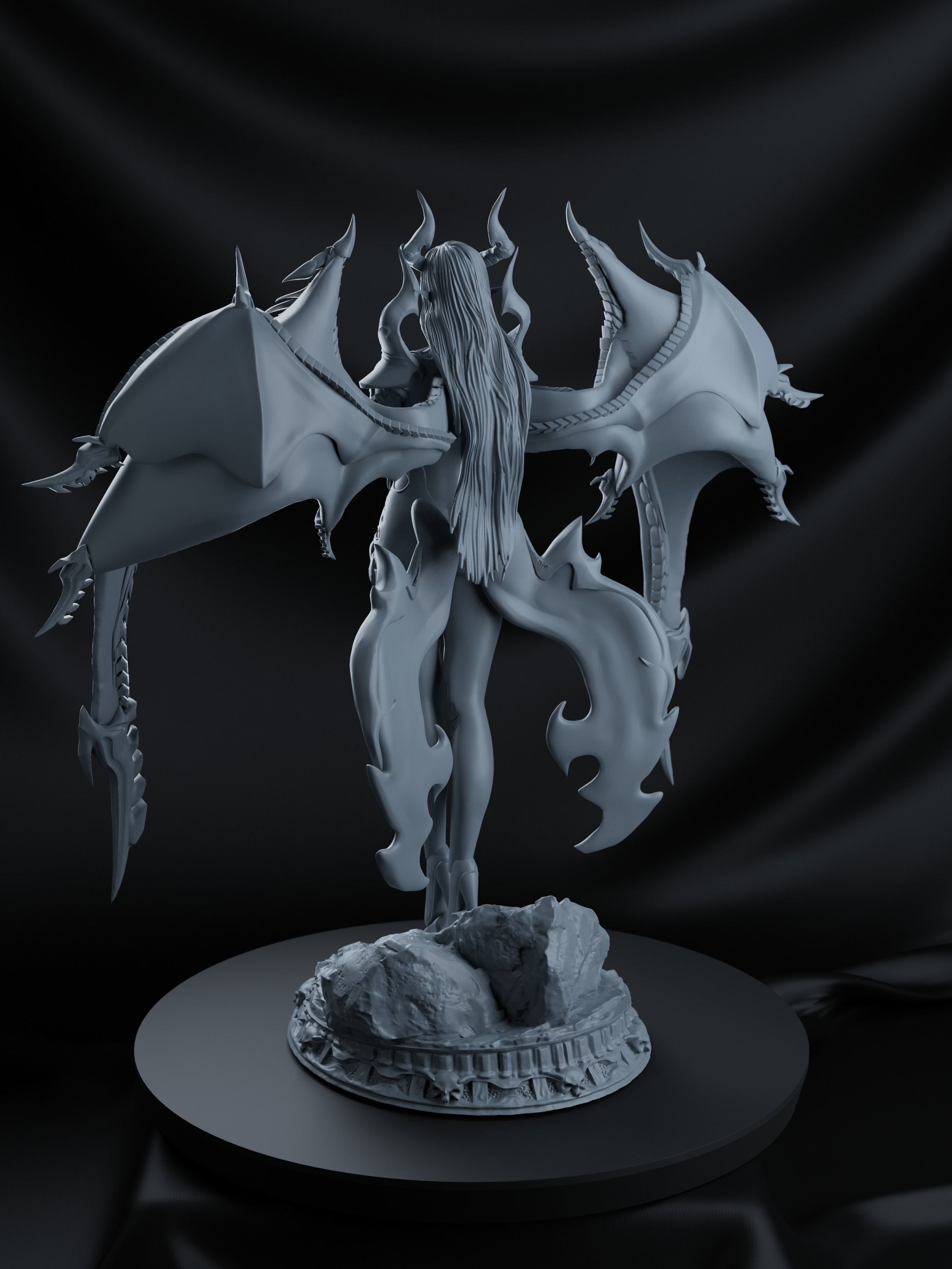 Circubus queen stl figure 3D print model_4