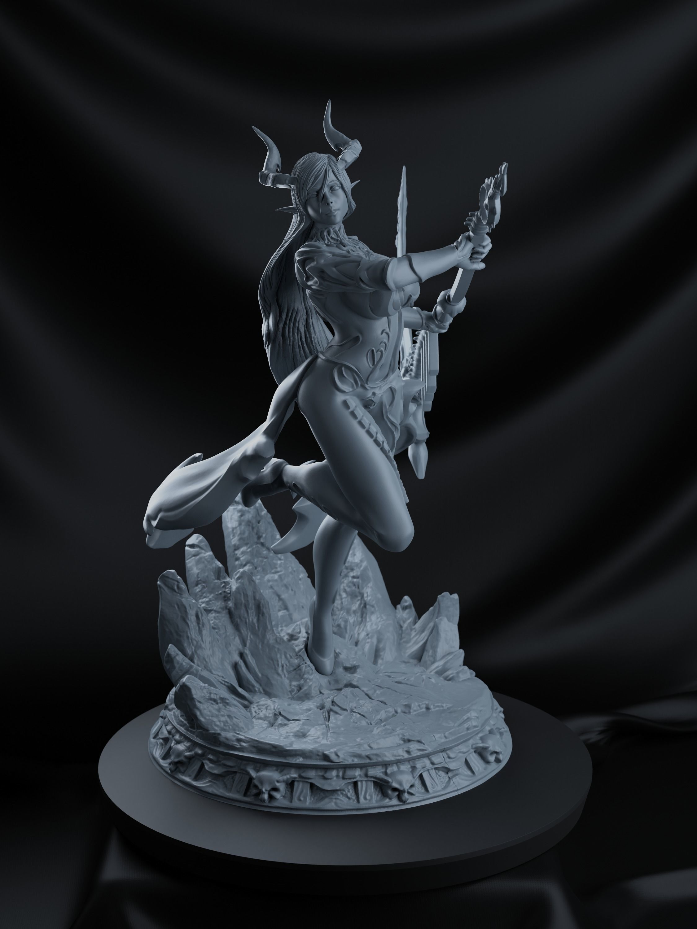 Circubus queen stl figure 3D print model_5