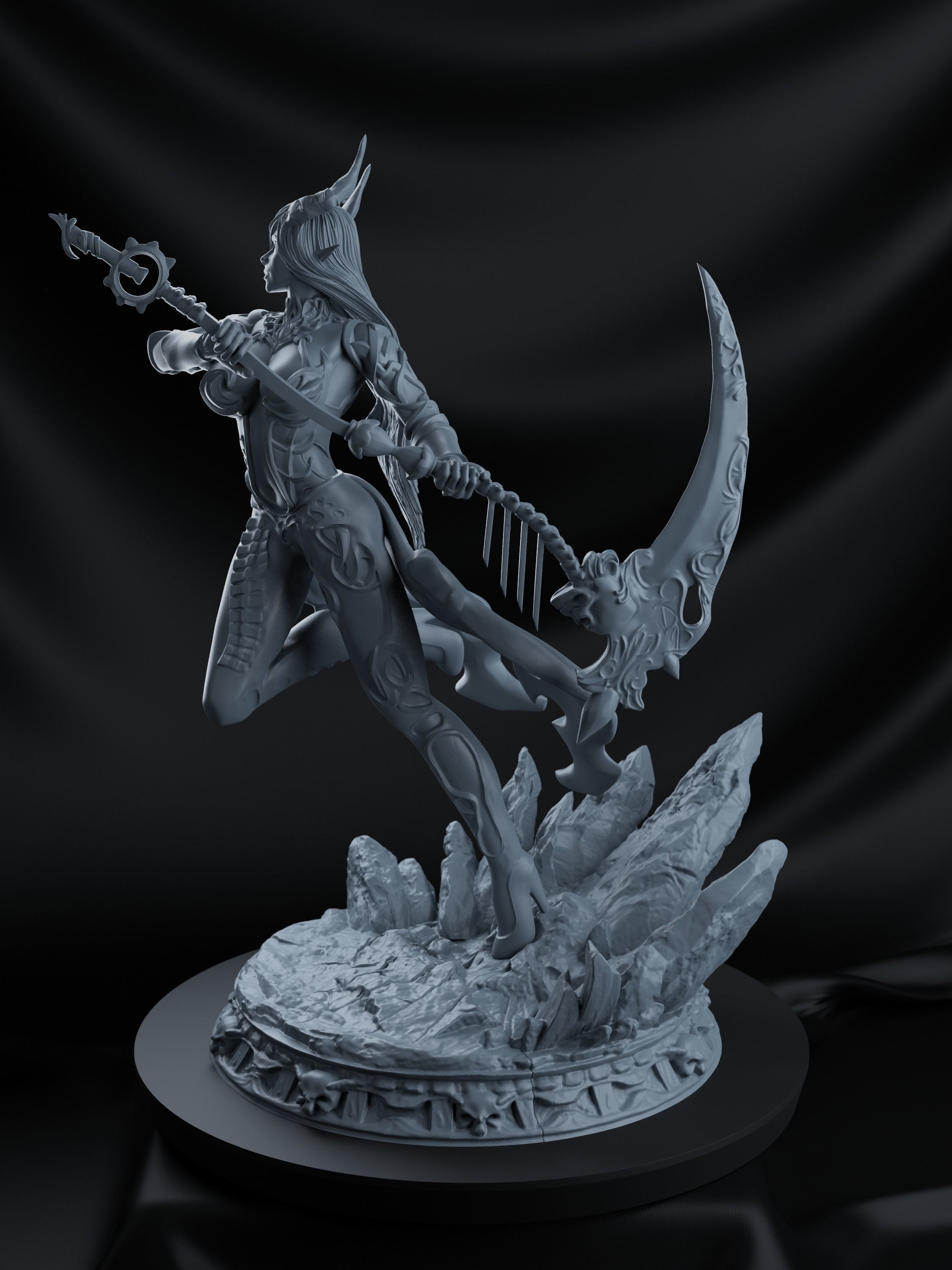 Circubus queen stl figure 3D print model_7