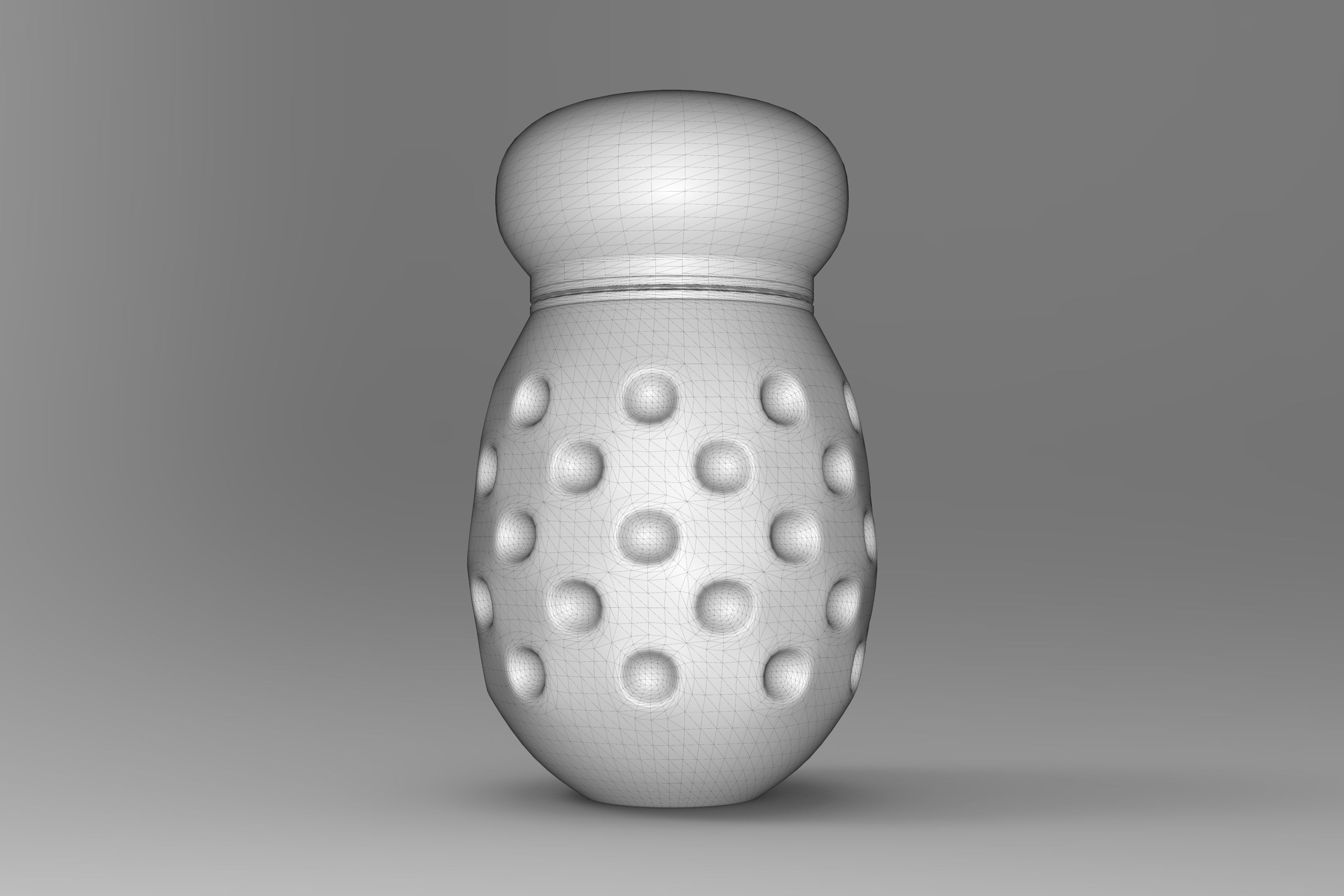 Salt Cellar Low-poly 3D model_5