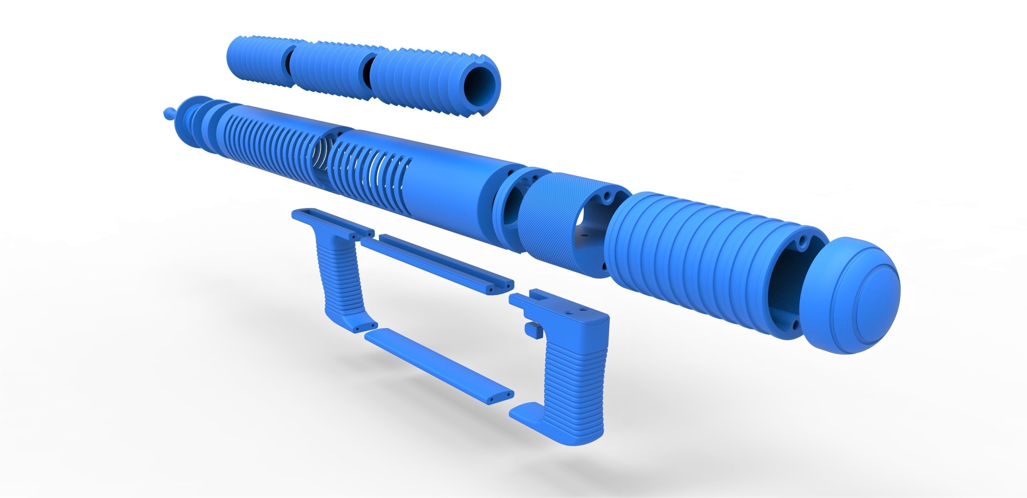 Laser Rifle from the movie Forbidden Planet 1956 3D print model_28