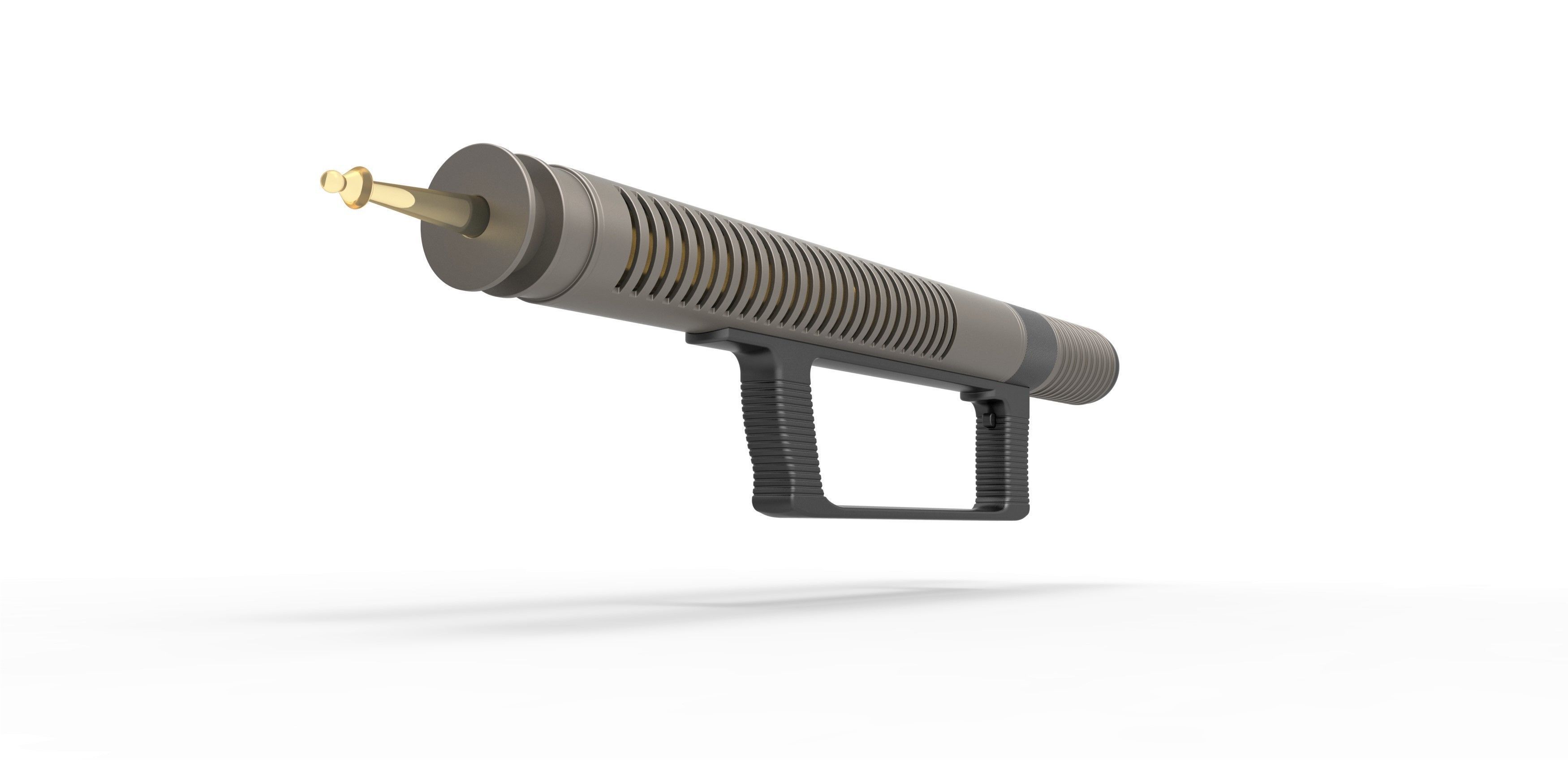 Laser Rifle from the movie Forbidden Planet 1956 3D print model_4