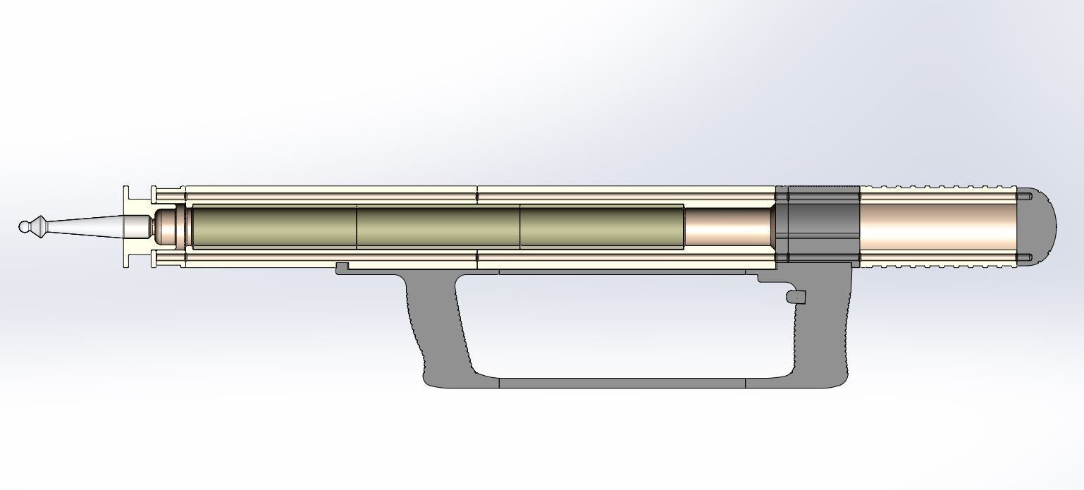 Laser Rifle from the movie Forbidden Planet 1956 3D print model_29