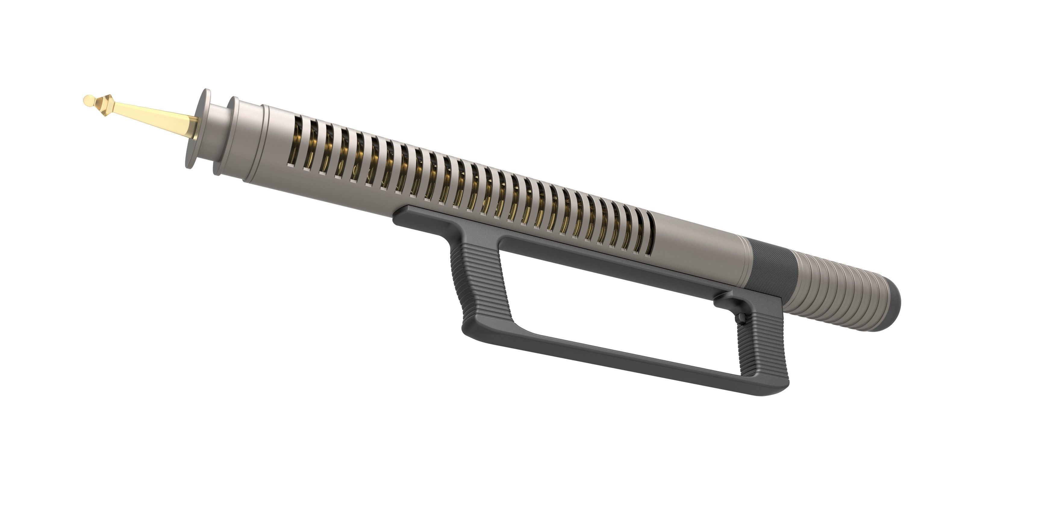 Laser Rifle from the movie Forbidden Planet 1956 3D print model_2