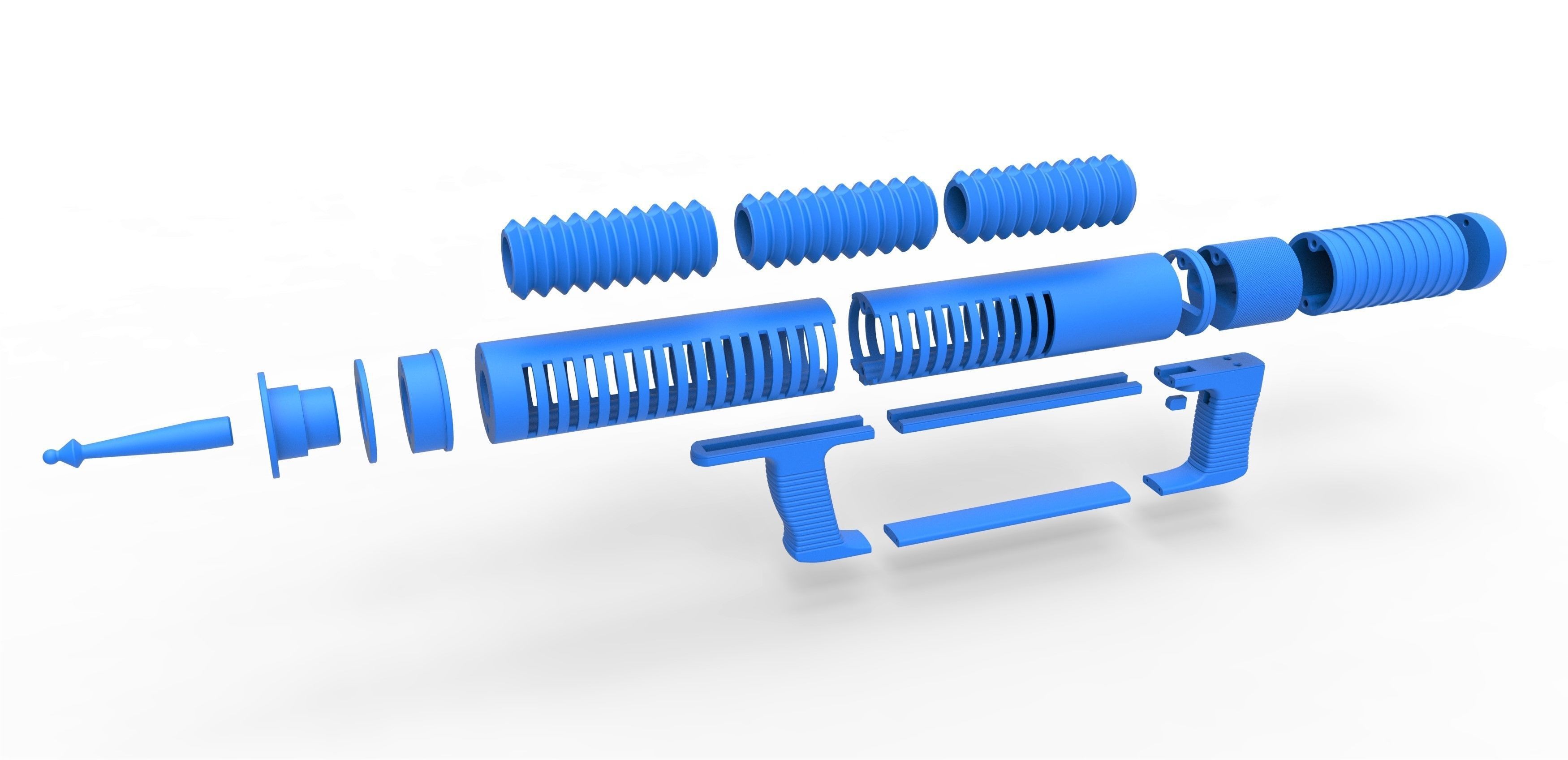 Laser Rifle from the movie Forbidden Planet 1956 3D print model_23
