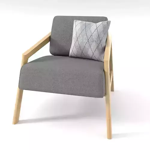 Single sofa single chair 3D model