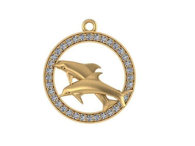 DOLPHINE PENDENT 3D print model