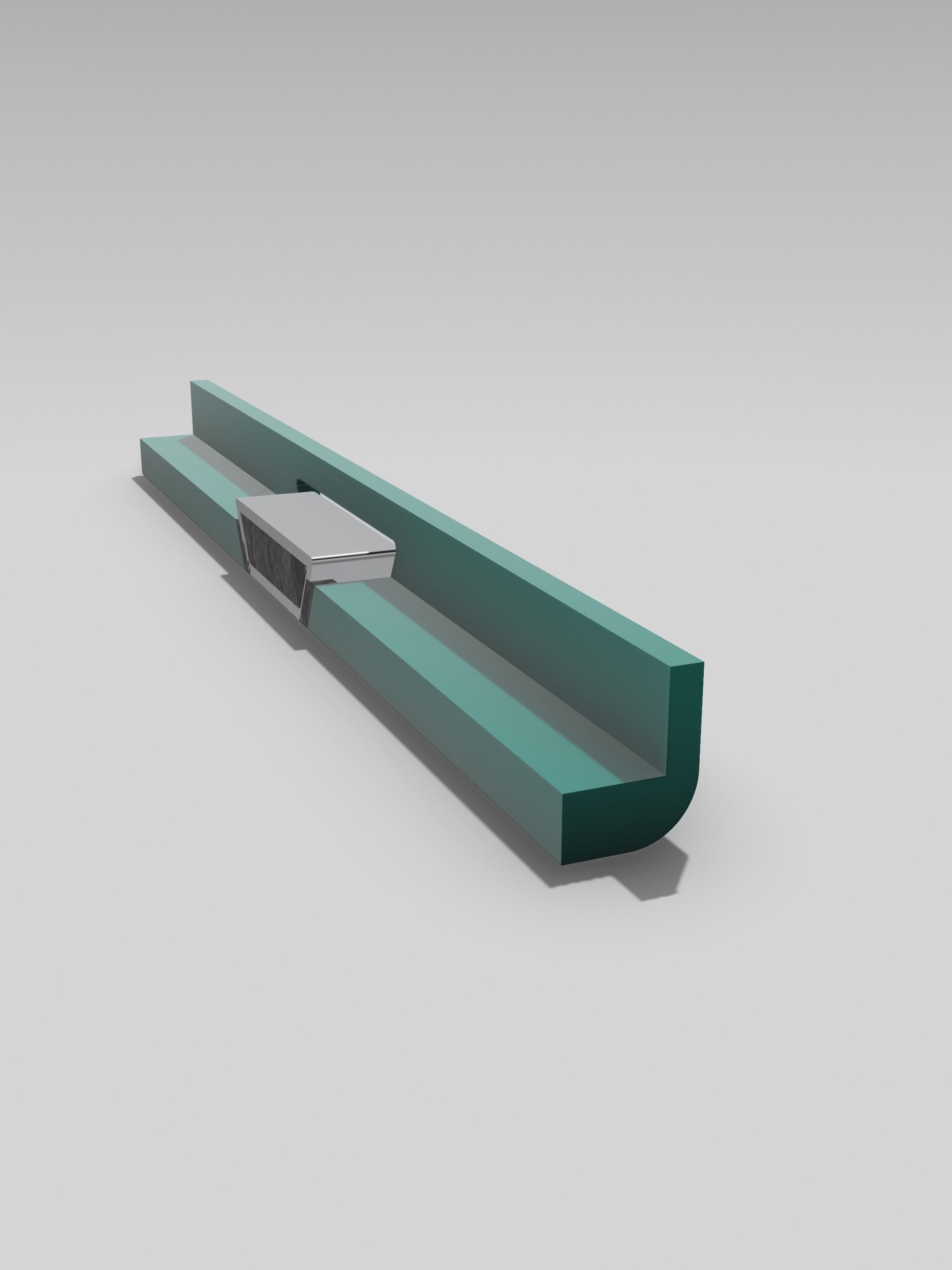 1948-1950 F1 F100 Pickup smooth rear skirt and exhaust insert 3D print model_3