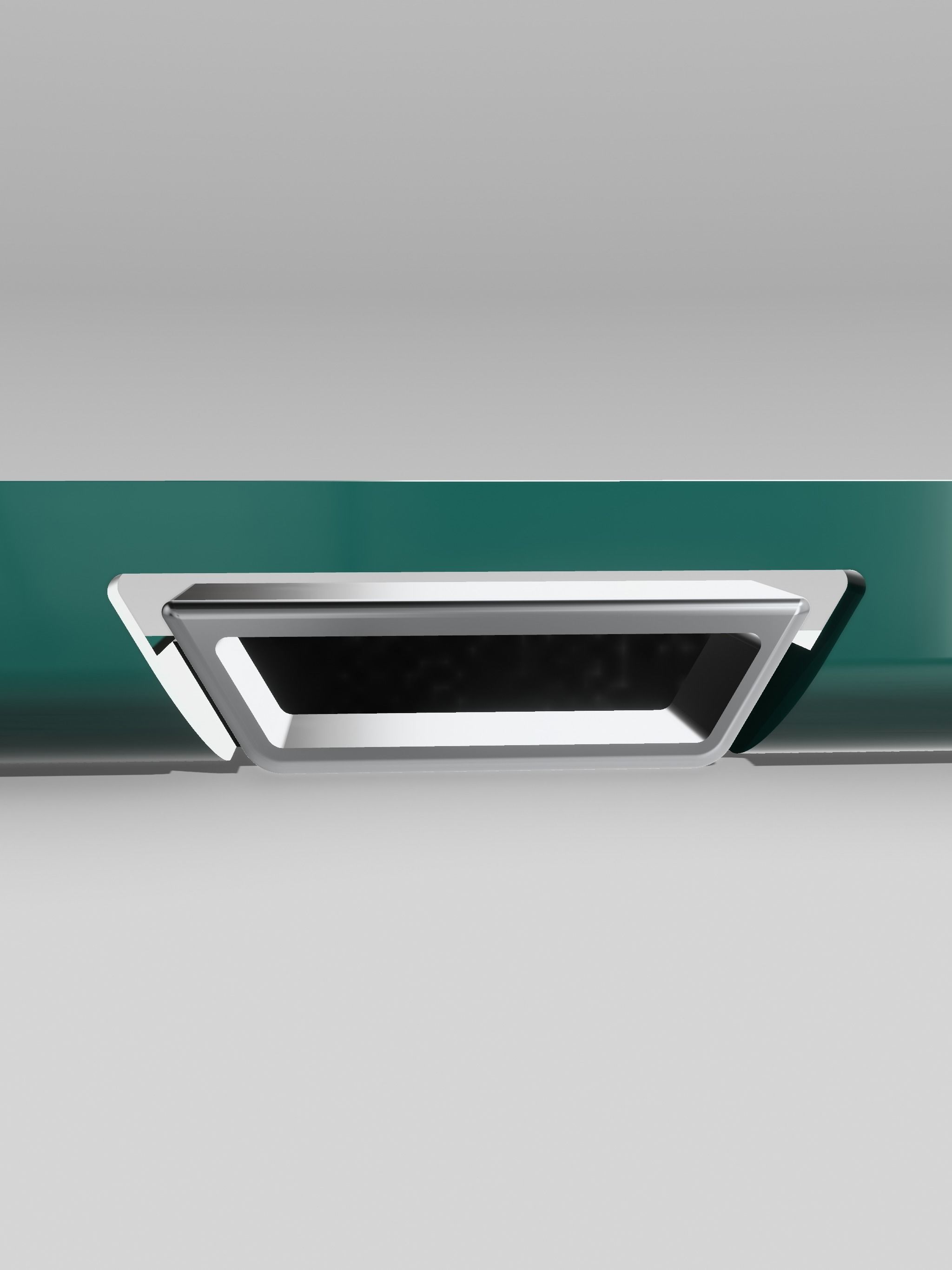 1948-1950 F1 F100 Pickup smooth rear skirt and exhaust insert 3D print model_2