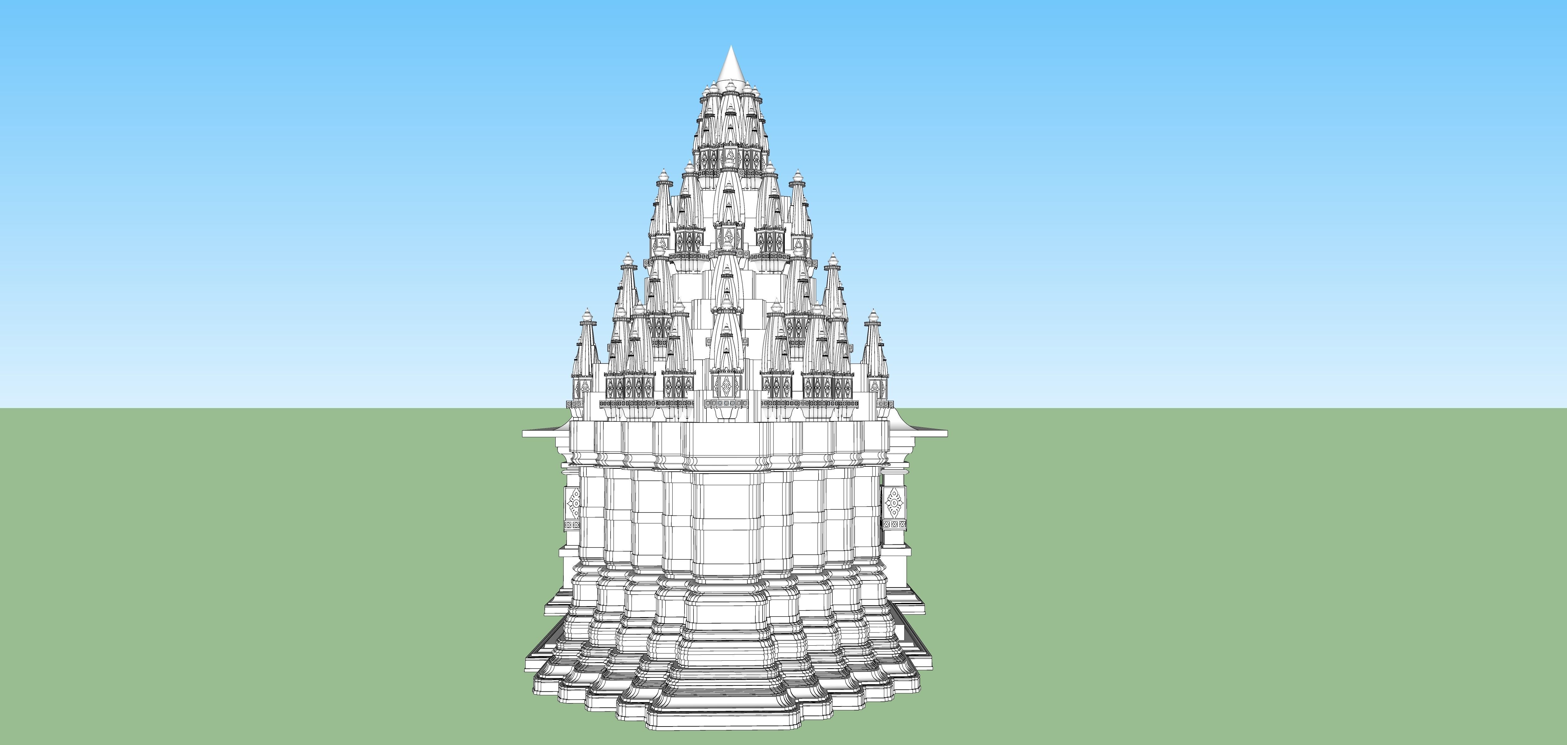 indian hindu temple mandir 3D model_3