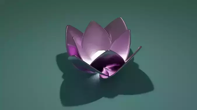 Lotus Flower lamp Table 3D model