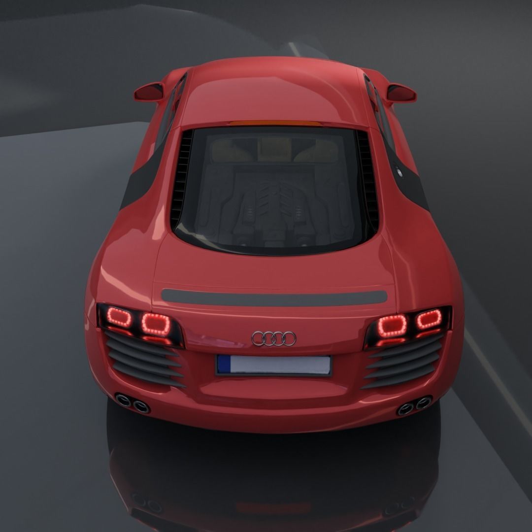AUDI R8 3D MODEL Low-poly 3D model_10