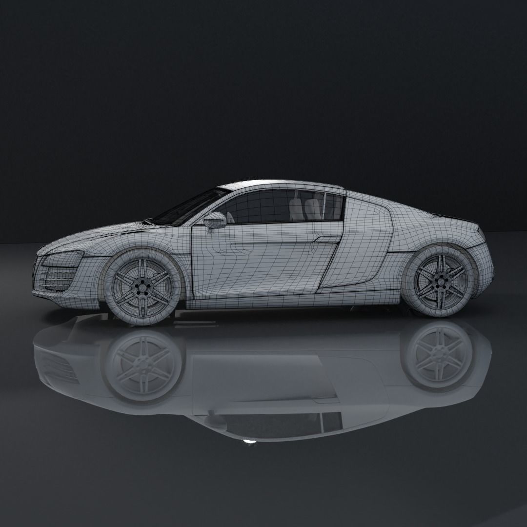 AUDI R8 3D MODEL Low-poly 3D model_5