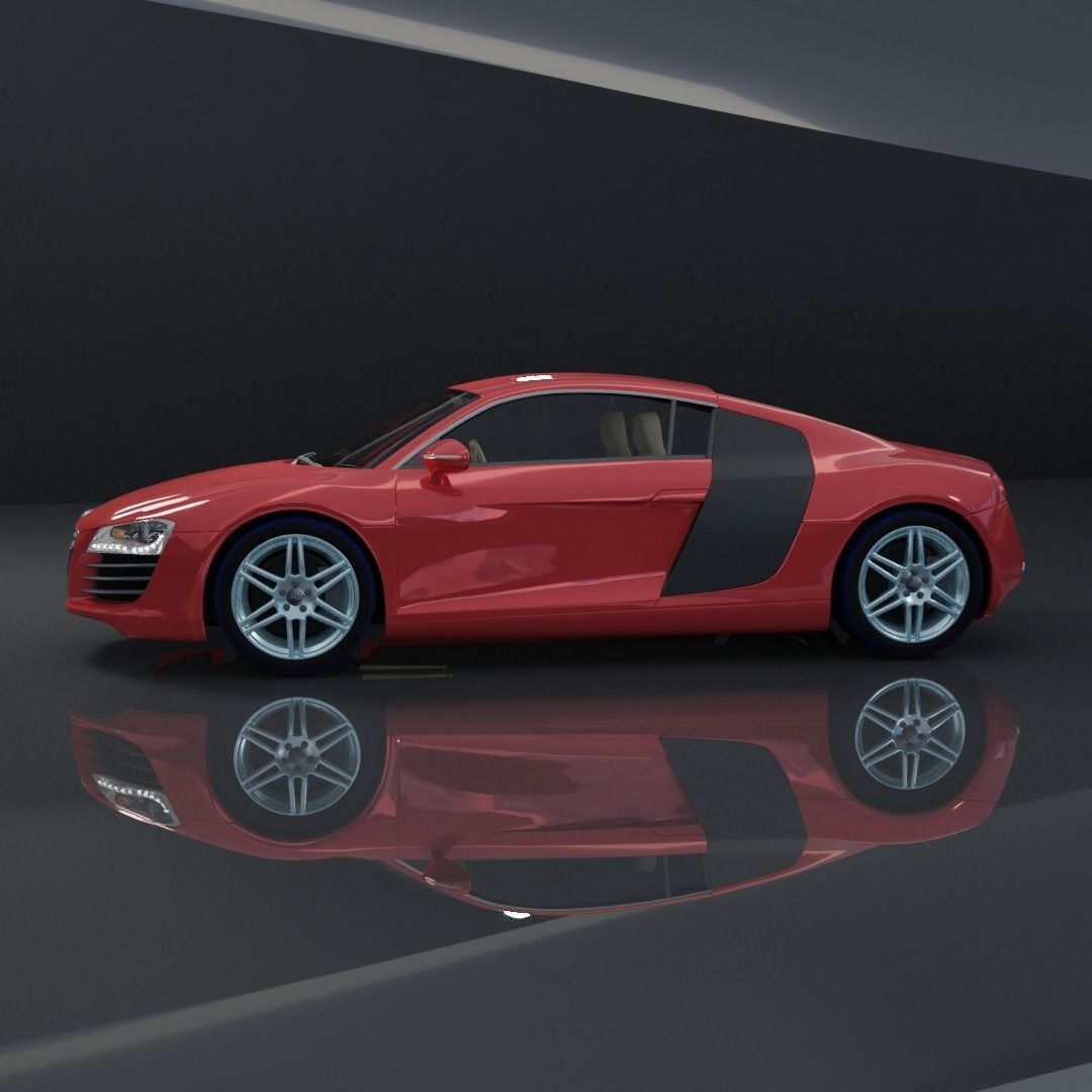 AUDI R8 3D MODEL Low-poly 3D model_4