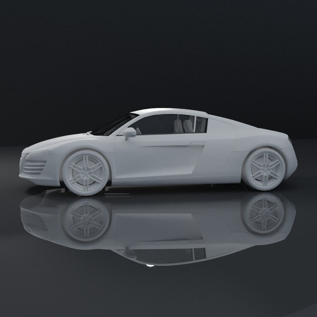 AUDI R8 3D MODEL Low-poly 3D model_6