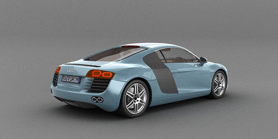 AUDI R8 3D MODEL Low-poly 3D model_12