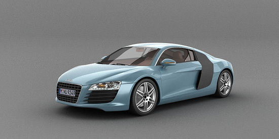 AUDI R8 3D MODEL Low-poly 3D model_13
