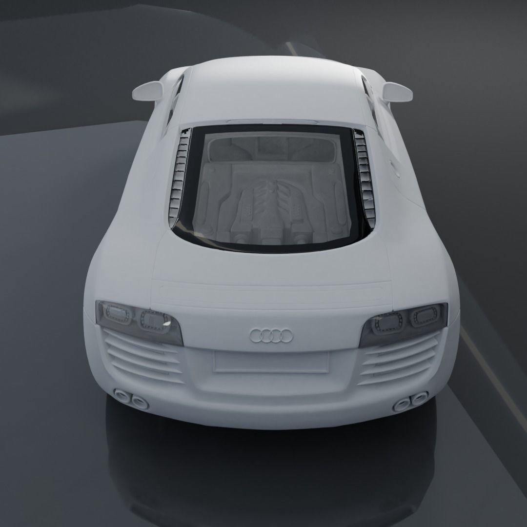 AUDI R8 3D MODEL Low-poly 3D model_11