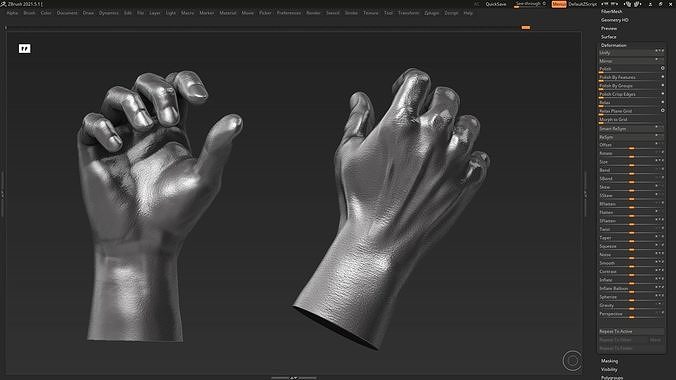 Hand pose 02    3d print model 3D print model