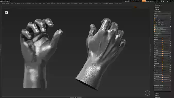 Hand pose 02    3d print model 3D print model