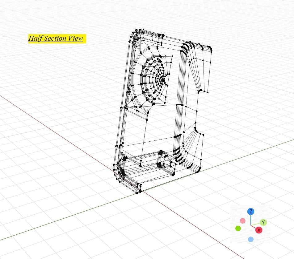 White Logitech Desktop Speaker Low-poly 3D model_12