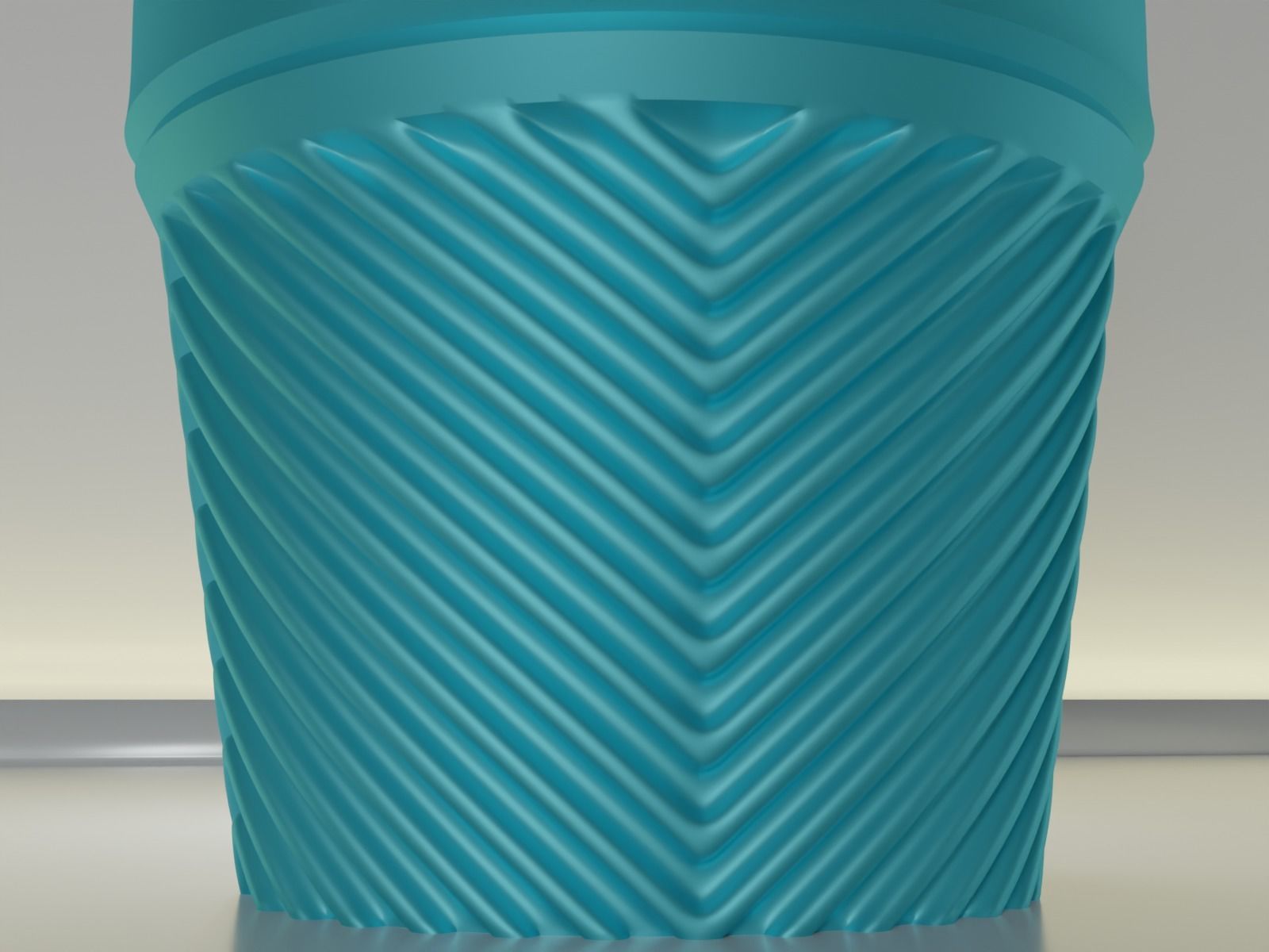 succulent flower pot 25 3D print model_5