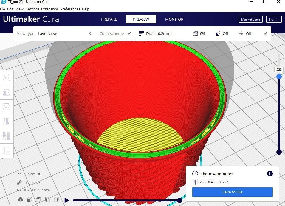 succulent flower pot 25 3D print model_15