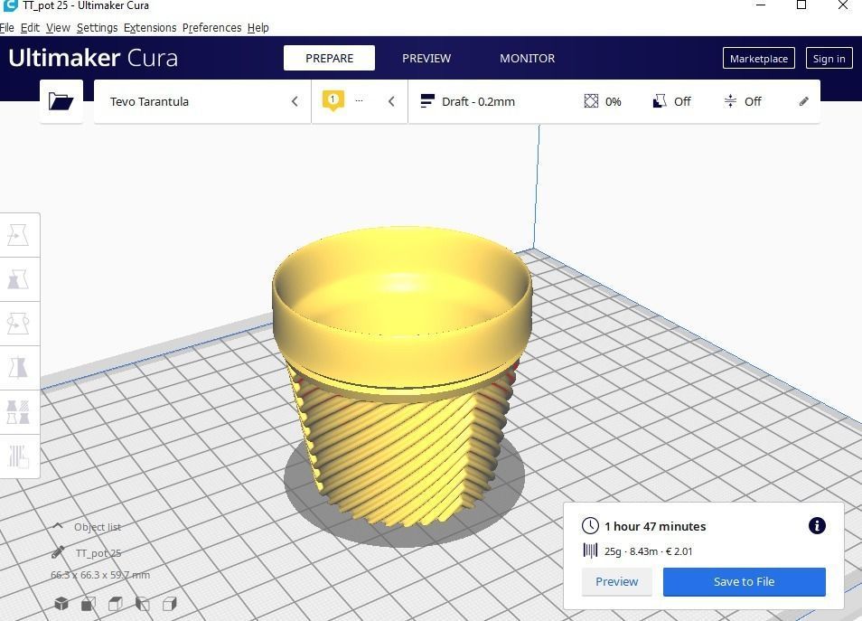 succulent flower pot 25 3D print model_13