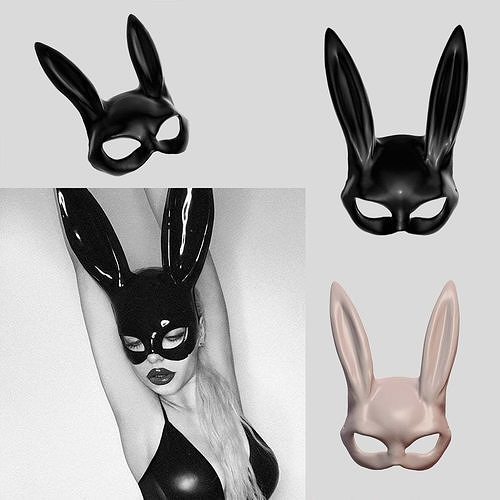 Rabbit Mask Playboy  3D print model